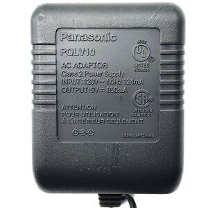 Genuine Panasonic PQLV10 AC Adapter for Cordless Phones KX-TGA450 KX-TGA450B OEM